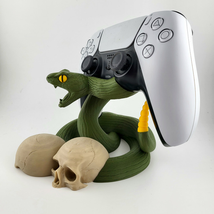 هولدر دسته ps5 ,ps4 طرح جمجمه و مار