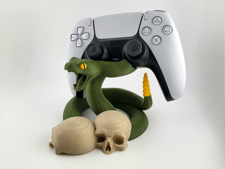 هولدر دسته ps5 ,ps4 طرح جمجمه و مار